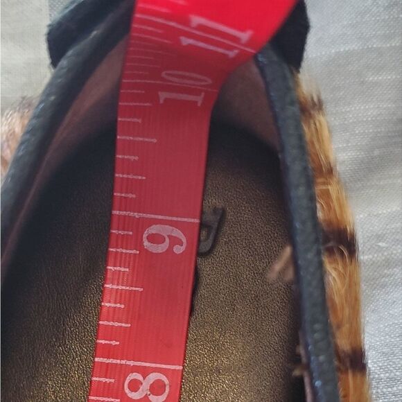 Born Black & Animal Print Leather Kilty Flats - Picture 9 of 9